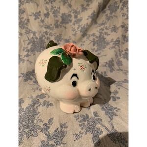 Vintage Hand-painted Lefton Piggy Bank